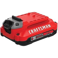 1 of CRAFTSMAN V20 Battery, 2.0 Ah, Lithium Ion Battery (CMCB202)
