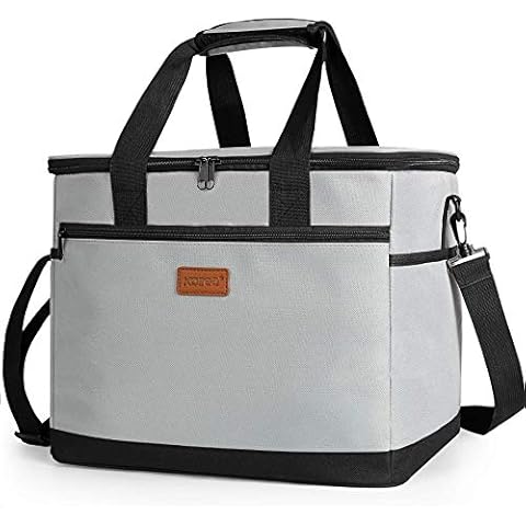 Kollea Large Cooler Bag, 30L Picnic Cool Bag Lunch Bag Box with Hard Liner to Keep Warm and Cold, Insulated Cooling Bag for Camping, BBQ, Family, Car, and Outdoor Activities Cover