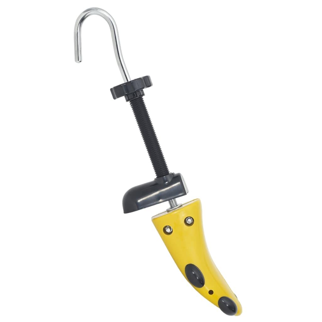 Schuhspanner Gelb mit Schuhanzieher aus Kunststoff verstellbar EU 37-41 für Damen Herren zum Dehnen Weiten Formen und Pflegen von Schuhen Stiefel und Sportschuhen
