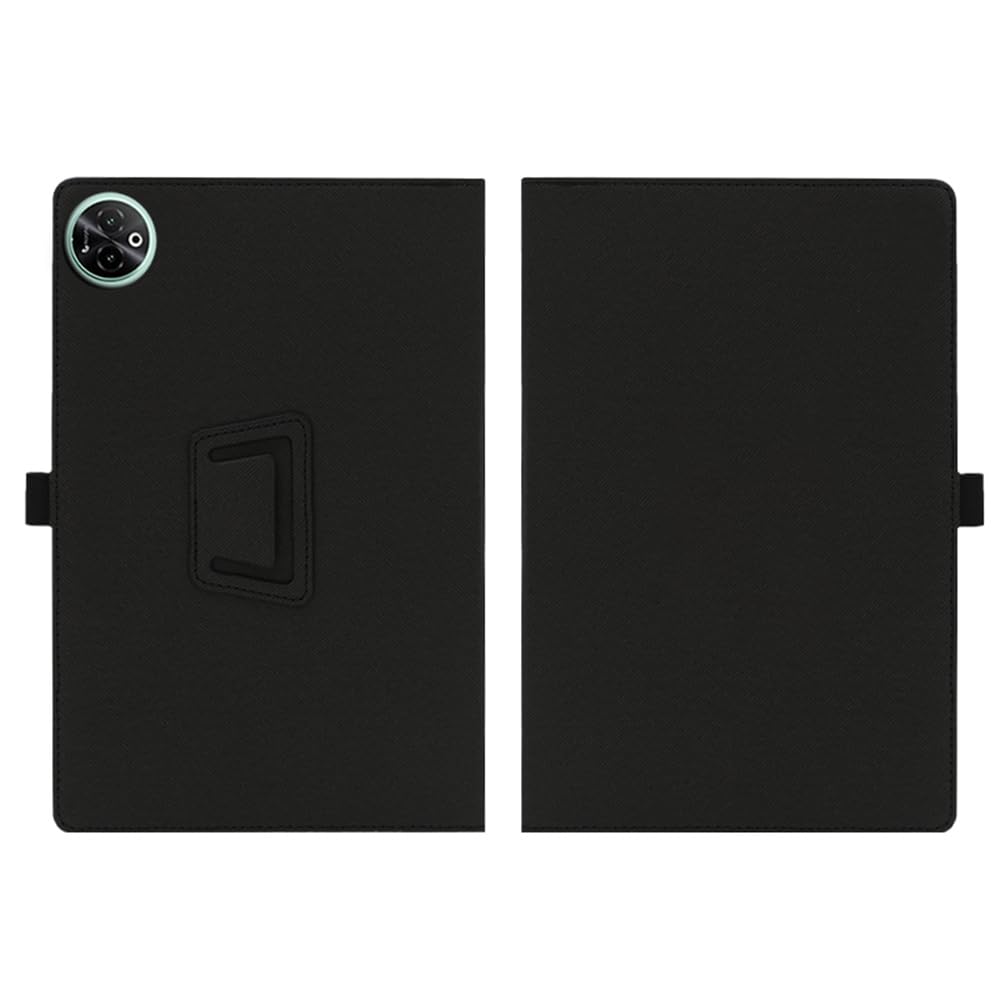 Compatible para DOOGEE Tab E3 MAX 14-Inch Tablet Funda Protectora de Cuero Bumper Protección Carcasa con Soporte Función, Auto-Sueño/Activación Funda Plegable (Negro)