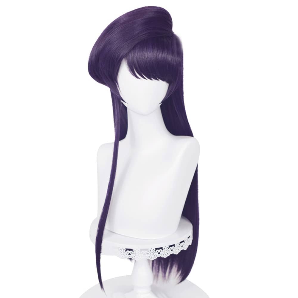 Amazon.com : osseoca Komi Shoko Straight Long Dark Blue