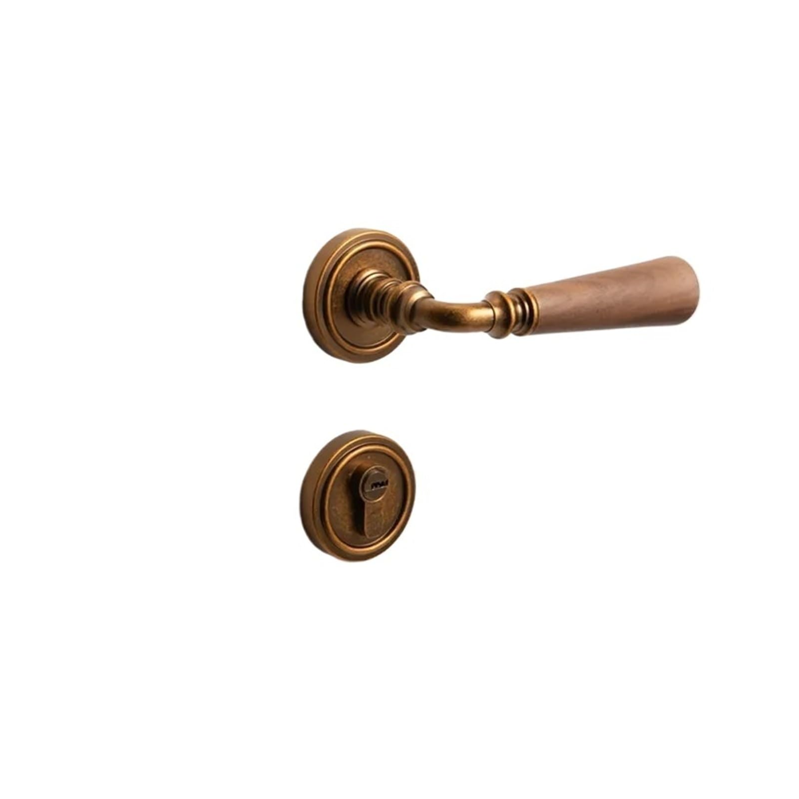 FBXRXZFPJ Door Lock Handle Indoor Silent Split Door Hardware Accessories(A-Silent Lock)