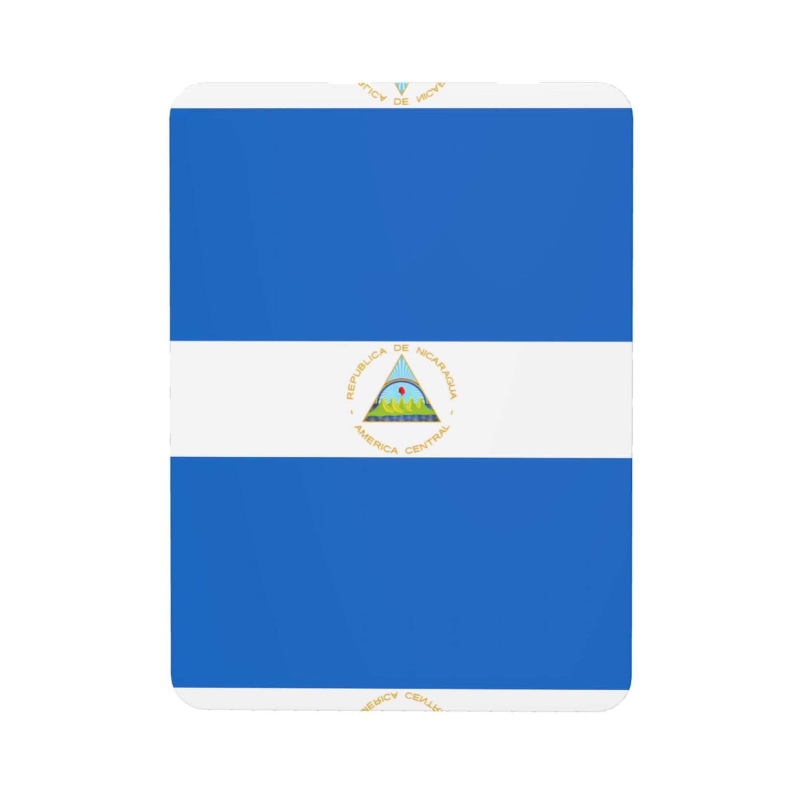 Flag of Nicaragua Soft Magnetic Refrigerator Magnets with Creative Printing, Decorative Magnetic Stickers