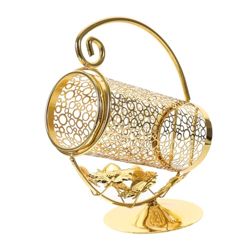 FOYTOKI Single Wine Bottle Holder Vintage Metal Wine Rack Display Stand Construction Stylish Home Decor for Wine Lovers Friends and Family