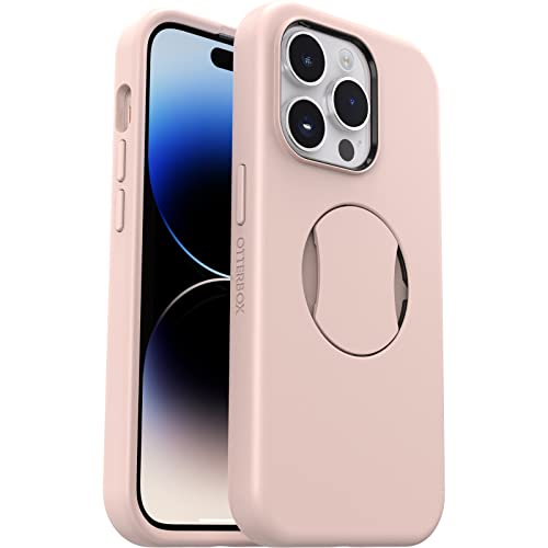 Coque iPhone 14 Pro avec poignée intégrée rose OtterBox Symmetry