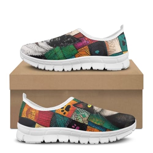 Image of Jeiento Cute Dog Women's Casual Slip On Shoes Loafers Sneakers for Women