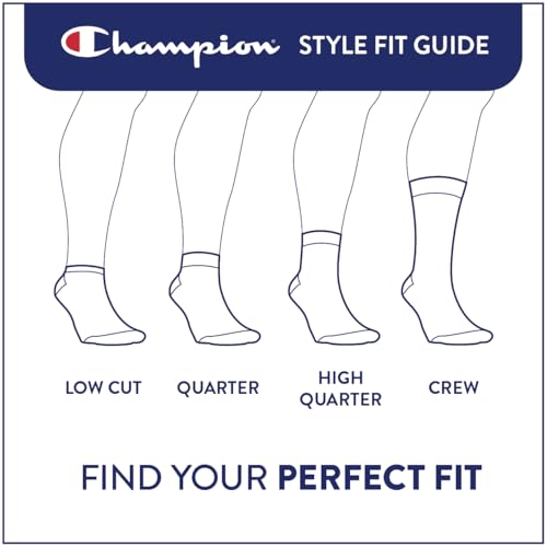 Image of Champion Women's Low Cut Beathable Moisture-Wicking Athletic Socks (6-Pack)