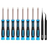 Torx Screwdriver Set, Security Torx Screwdrivers T2 T3 T4 T5 T6 T7 T8 T9 T10 Tool Kits for Small Torx Screws Repair, Upgraded Version