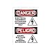 Accuform MSEL001XT, 14" x 10" Safety Sign"Electrical Equipment .", Pack of 8 pcs