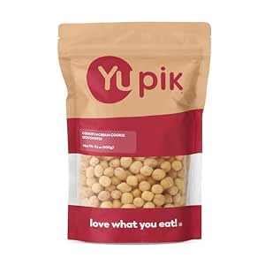 Yupik Cookies N Cream Cookie Dough Bites 17.6 oz, Creamy White Chocolate Coated Snack, Sweet Confectionary Bites, Perfect for Baking, Toppings, Dessert Mixes and Snacking