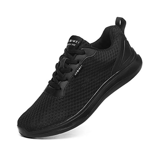 BaiMoJia Laufschuhe Herren Leicht Turnschuhe Atmungsaktiv Mesh Sneaker Weich Sportschuhe Lässig Schuhe Alles Schwarz 43 EU 8 BaiMoJia Laufschuhe Herren Leicht Turnschuhe Atmungsaktiv Mesh Sneaker Weich Sportschuhe Lässig Schuhe Alles Schwarz 43 EU