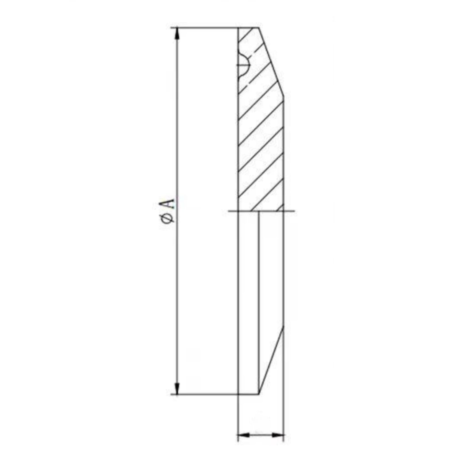 Tapa de extremo sanitario de brida en de triple abrazadera de acero inoxidable 316 for tubos de 1/2 "y 3/4", 1 unidad(5 Inch)