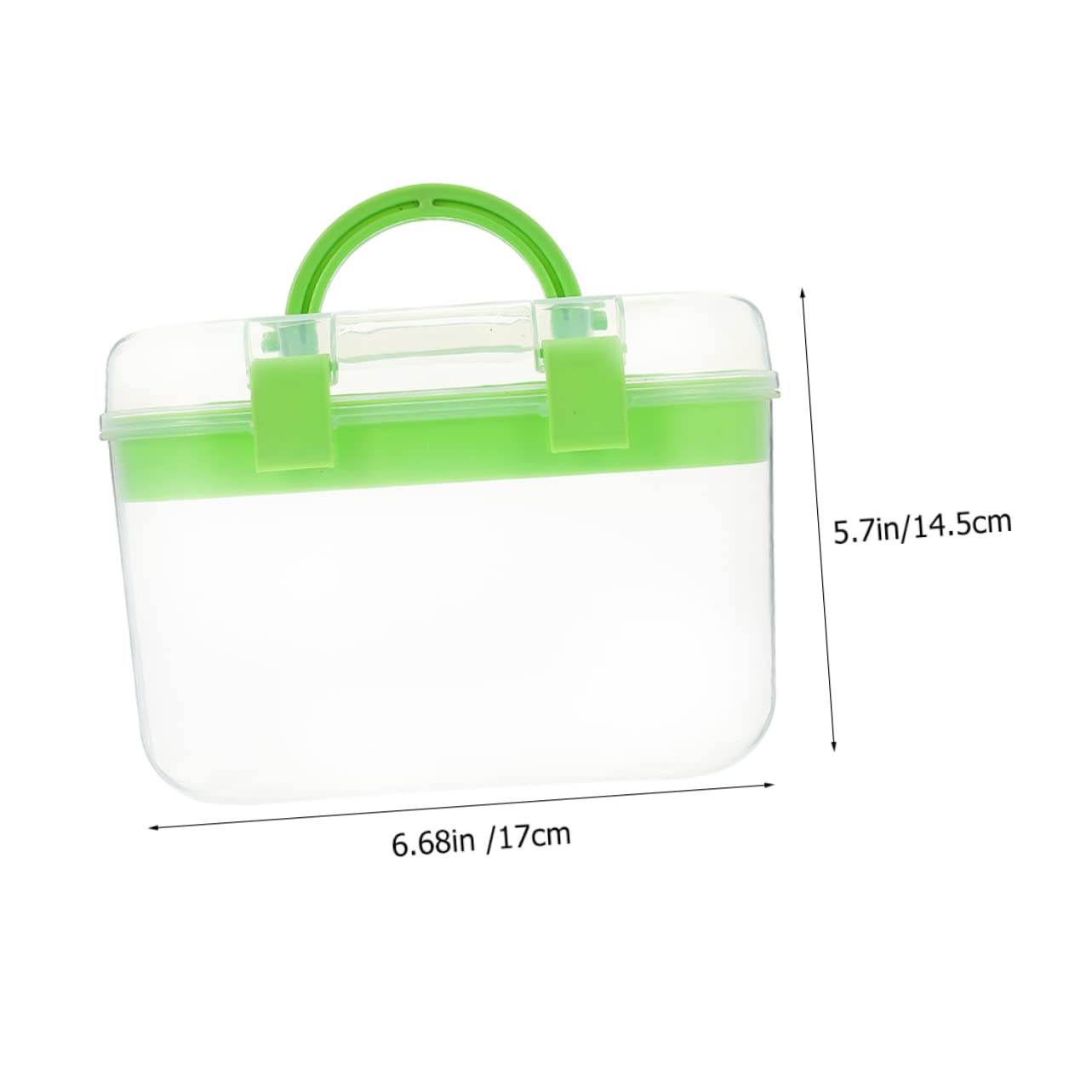 POPETPOP 3pezzi Contenitore Per Medicinali Scatola Portaoggetti Doppio Maniglia Organizer Per Cosmetici Pillole Strumenti Da Viaggio e Domestico