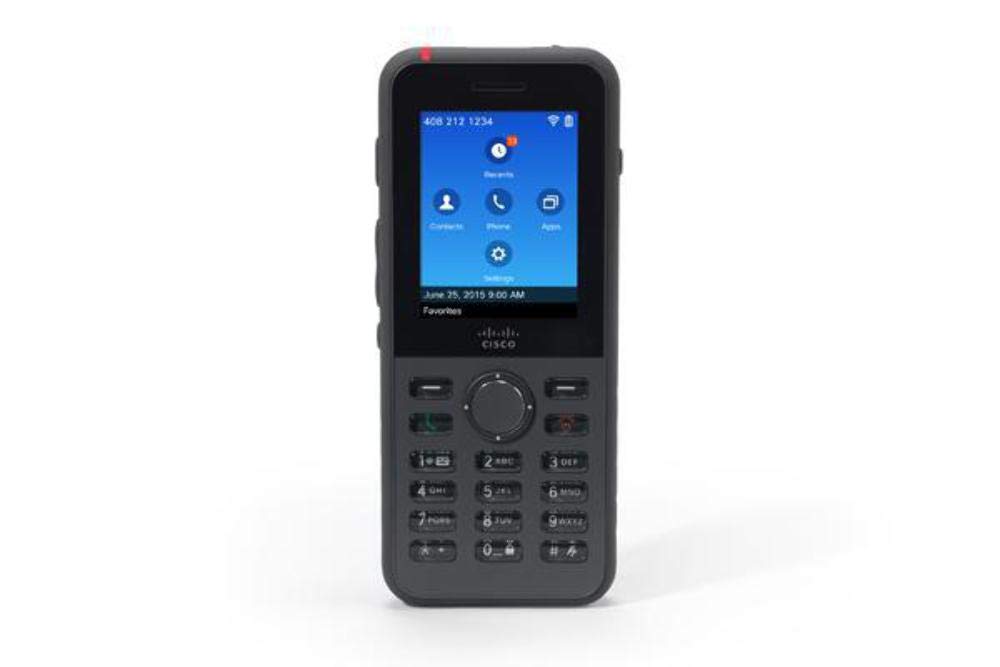 Cisco Unified Wireless IP Phone 8821 - Extension du combiné sans Fil - avec Interface Bluetooth - IEEE 802.11a/​b/​g/​n/​AC (Wi-​FI) - SIP - 6 Lignes, CP-​8821-​K9-​BUN