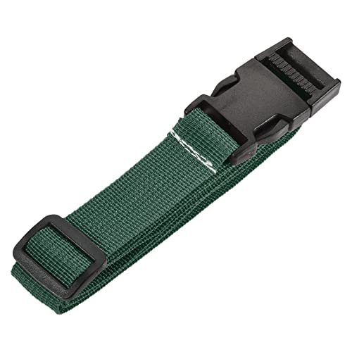 Image of MECCANIXITY Utility Strap with Buckle 1x40 Inch Polyester Quick Release Adjustable Belt for Travel Outdoor Bag Luggage Packing (Light Green)