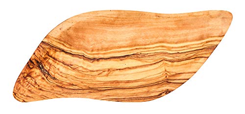 Bol env. 22 x 10 cm en bois d'olivier Dip Antipasti Bol à olivier unique Bol décoratif en bois naturel Décoration de table Bol à collation