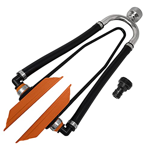 image for Seaworks Steel Dual Feed Muff Style Heavy Duty Steel Boat Motor Flushe