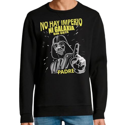 the Fan Tee Sudadera Sin Capucha de Hombre Dia del Padre Papa Darth Vader Galaxia Friki 017 L