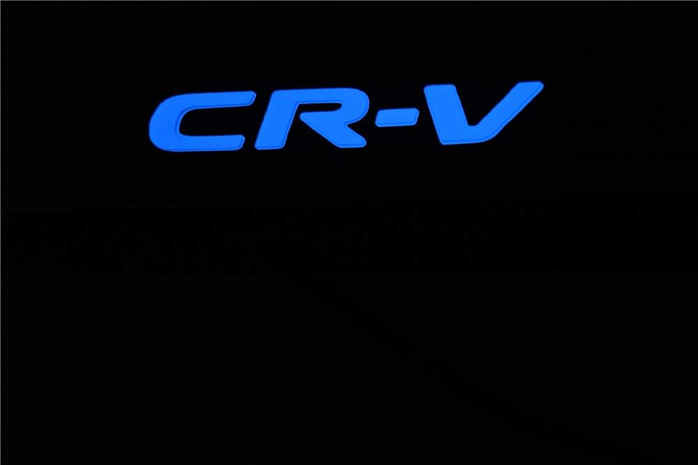OLIKE Fashion Style Led Door Sill Scuff Plate Guard Sills Protector Trim Compatible with CR-V CRV 2017-2021