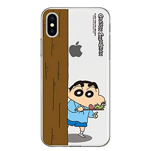 iPhone16 Pro 用 クレヨンしんちゃん クリア ケース 【日本国内から発送】 CrayonShinchan Hoit S1 Clear Case アイフォン 16 プロ 対応 TPU ゼリー キャラクター カバー Type3 毛虫