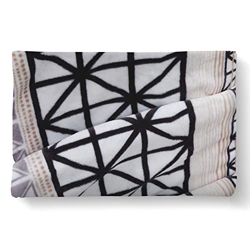 Image of Elegant Comfort Lightweight Printed Throw Blanket- All Season, Ultra Soft, Cozy and Plush- Decorative Throw Blankets, Perfect for Lounging, 50 x 70 inches, Brexton, Throw Blanket