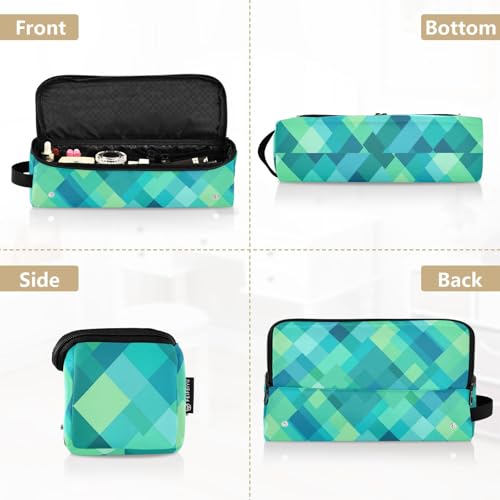 Bolsa de viaje para herramientas de cabello resistente al calor, con cierre magnético y tapete protector, color turquesa verde miniatura 5