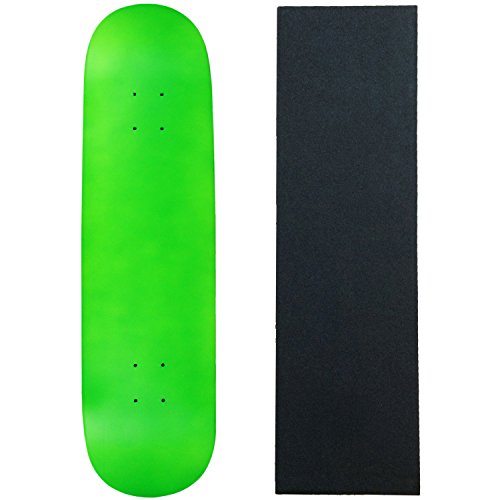 Moose Skateboard Deck Blank Neon Green 7.75