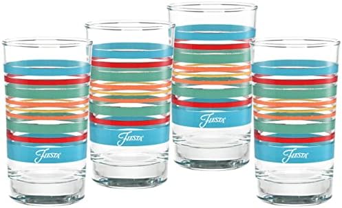 7 oz. Fiesta® Farmhouse Chic Stripes Juice Glass – Set of 4