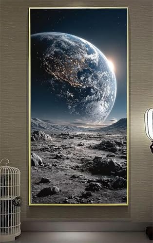 Artisanat Peinture Diamant Planète Terre pour s'évader chez soi