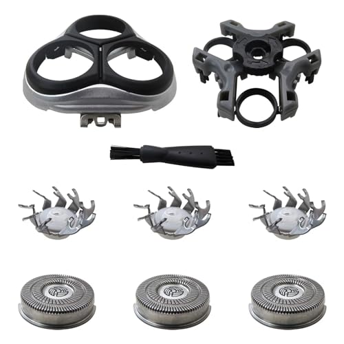 Gxcdizx SW-S7105 Replacement Shaver Head Blades for All SweetLF Waterproof Electric Razors SW-S7105 SWSBK7105 Wet & Dry Shavers with Clean Brush