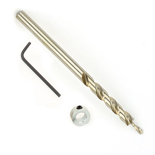 Big Horn 19130 6-Inch Pocket Hole Drill Bit, Flat Step with Stop Collar