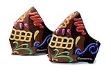 Cubre bocas lavable Calavera Chocolate pack 2pz Adulto
