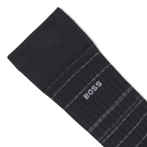 BOSS Men's Four Pack Ribbed Color Block Sock Gift Set4