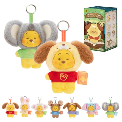 TOP TOY ディズニー(Disney) プーさん「動物童話ブック」シリーズ ぬいぐるみ ペンダント【1ピース】ガチャガチャ ブラインド ボックス フィギュア プラモデル プレミアム おもちゃソフビ 誕生日 プレゼント くまのプーさん キャラクターコレクター向けの商品画像（Amazon）