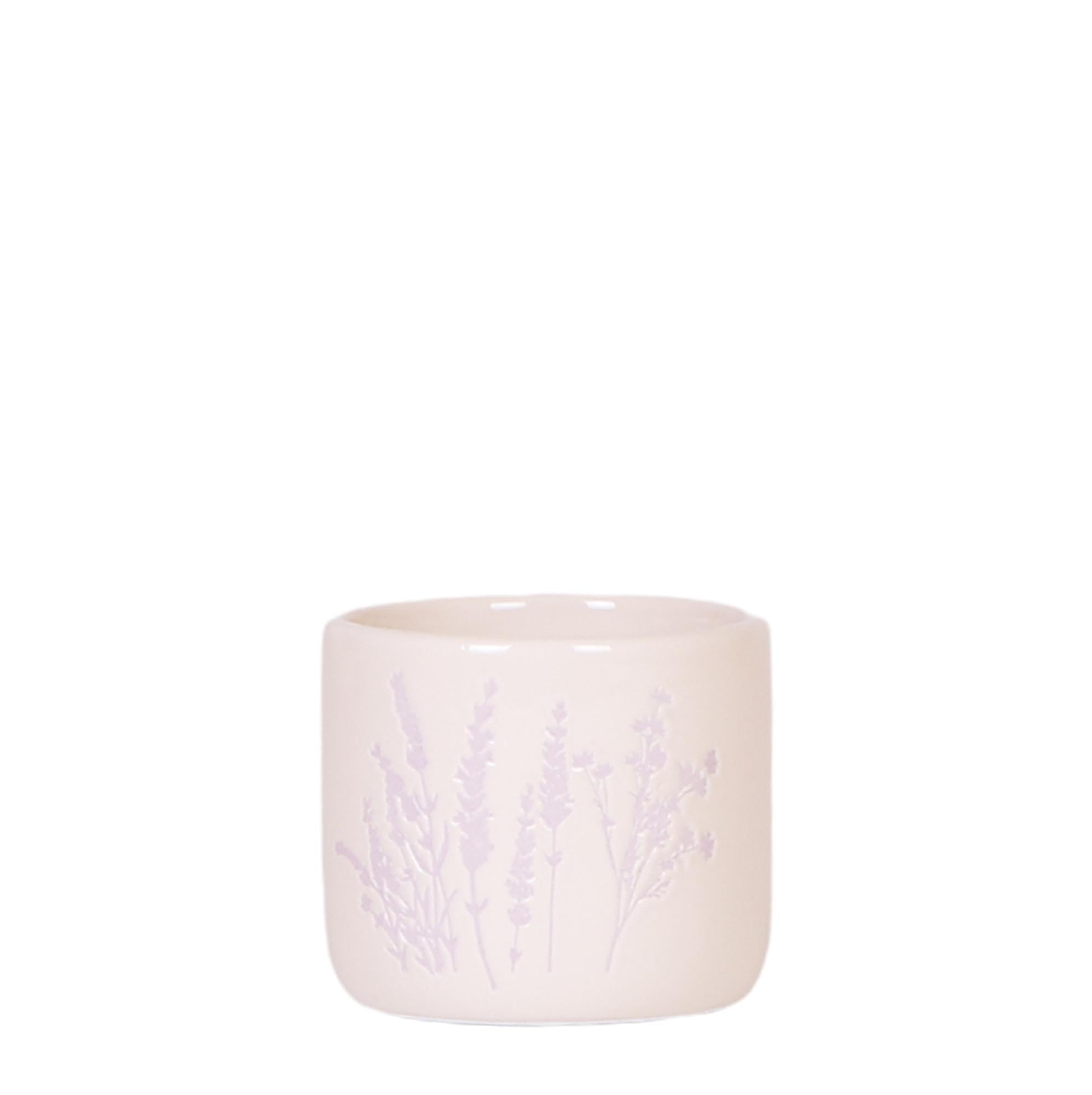 Pot de fleurs léger et robuste coloris lavande pour décoration moderne