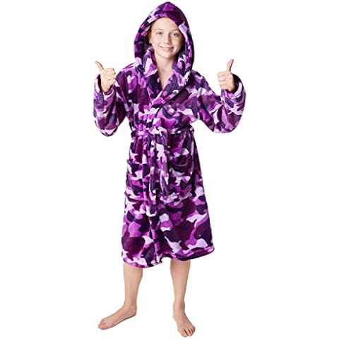CityComfort Girls Unicorn Hooded Bathrobe Cover