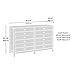 Sauder Cottage Road Dresser, Soft White finish