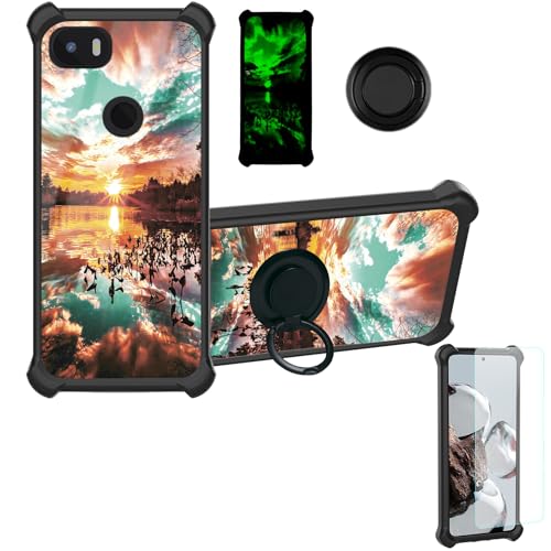 Custodia Comaptibile per Rhino c6r Case con 9H HD Vetro Temperato Cover Supporto PC + Silicone YGH-FJ