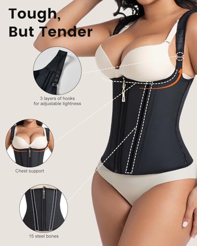 Waist Trainer for Women for Daily Wear, Faja Body Shaper Corset, Faja Colombians for Tummy Control, Workouts4