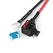 BONATECH 1m Car Cigarette Lighter with Fuses Kit Car Cigarette Lighter Adapter Add-a-Circuit TAP Adapter Lead 1.0mm Cable with 12V Fuse Holder for Mini Standard ATM APM Blade Fuses (Mini)
