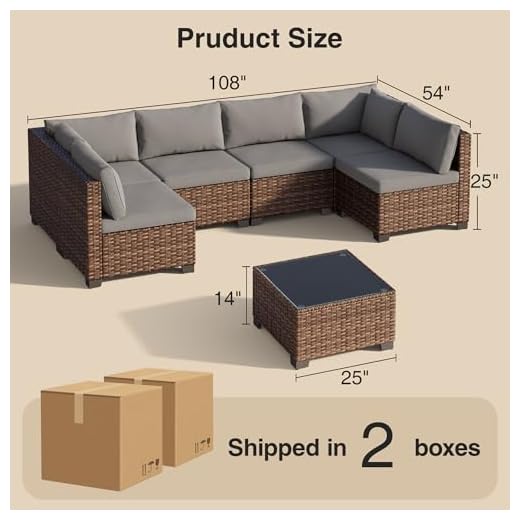 7-Piece Outdoor Rattan Sofa Set