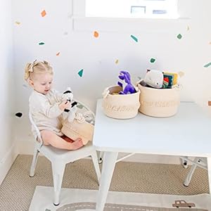 NaturalCozy 3-Piece Boho Decor Storage Basket Set – Cotton Rope Woven Baskets for Organizing! Small Baby Stuff, Shower, Gift Basket, Nursery Planter, Toy Shelves NaturalCozy 3 Piece Boho Decor Storage Basket Set–Cotton Rope Woven Baskets for Organizing Small Baby Stuff Shower Gift Basket Nursery Planter Toy Shelves