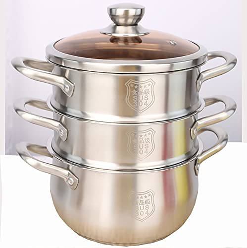 Pot à soupe à vapeur 20cm multi-couche à diffusion de chaleur optimale