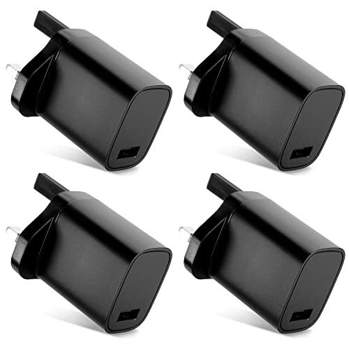 CELLONIC 1 Port USB Charger 5V 1A 5W Fast Smart Charging Mains Wall USB Adapter Outlet Socket 100V-240V for Phone, Tablet, Speakers Compatible for iPhone, iPad, Samsung, Huawei - Black