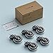 AONBOY 5pcs Roulettes Chaise Bureau 11mm x 22mm Roulement Silencieux et Résistantes à L’Abrasion,Protection contre Rayure,roulettes pivotantes,Roulettes Replacement