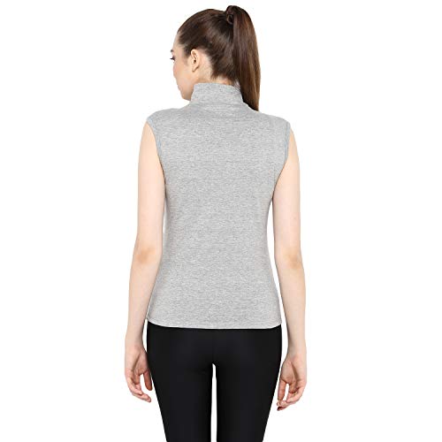 Image of Ap'pulse Women's Sleeveless 1 /4 Zip Hineck Tshirt(Pack of 2)