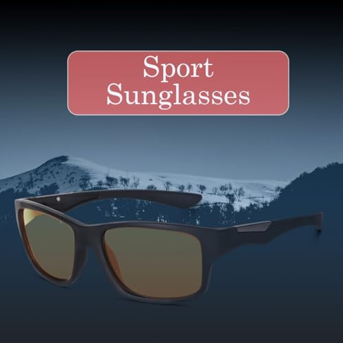 Image of Roshfort Sports Non Polorized Sunglasses UV Protection Sunglass for Men & Women Cycling Running Driving Fishing Multi Shade Glasses ITALIC (Size -Medium)