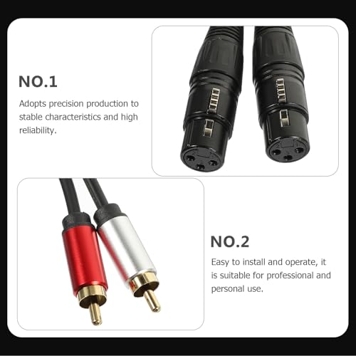 Cable RCA a XLR de cobre expuesto con aislamiento PE para conversión de sonido premium 6