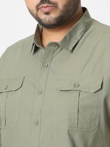 Image of Urbano Plus Men's Cotton Full Sleeve Regular Fit Casual Solid Shirt