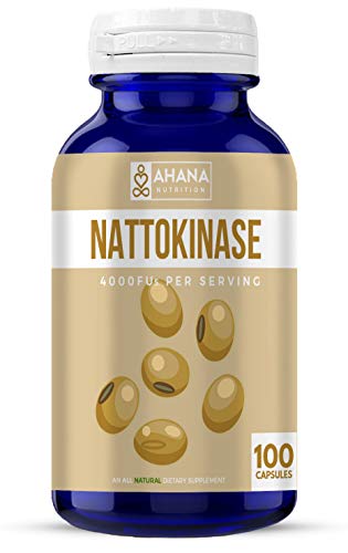 Nattokinase Supplement by Ahana Nutrition - Cardiovascular Health Supplement Nattokinase 4000 FU to